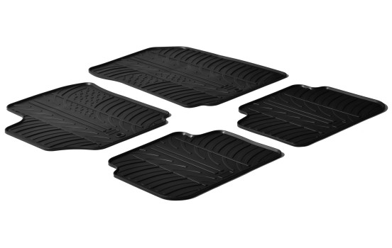 Alfombrillas de goma compatibles con Fiat Croma 2005- (T-Design, 4 piezas)