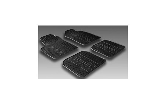 Alfombrillas de goma compatibles con Fiat Panda 2003-2011 (perfil T, 4 piezas), Imagen 2