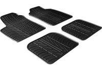 Alfombrillas de goma compatibles con Fiat Panda 2003-2011 (perfil T, 4 piezas)