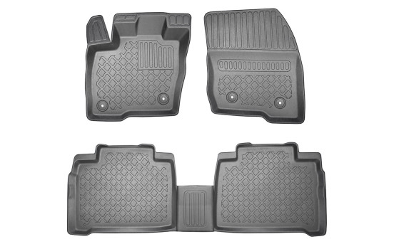 Alfombrillas de goma compatibles con Ford Galaxy III / Ford S-Max II 2015+ (incl. Facelift / 5 y 7 plazas)