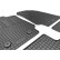 Alfombrillas de goma compatibles con Ford Ranger 2012- (4 piezas con puntos de montaje), Miniatura 4