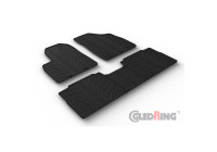 Alfombrillas de goma compatibles con Forthing U-Tour 2023- (perfil en T de 5 piezas + clips de montaje)