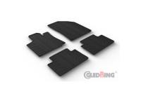 Alfombrillas de goma compatibles con Geely CoolRay 2018- (perfil en T de 4 piezas + clips de montaje)