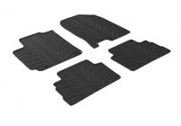Alfombrillas de goma compatibles con Hyundai Kona 10/2017 (perfil en T, 4 piezas)