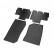 Alfombrillas de goma compatibles con Jeep Wrangler III (JK) 2007-2018 (4 piezas con puntos de montaje), Miniatura 3