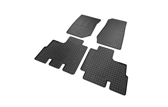 Alfombrillas de goma compatibles con Jeep Wrangler III (JK) 2007-2018 (4 piezas con puntos de montaje), Imagen 2