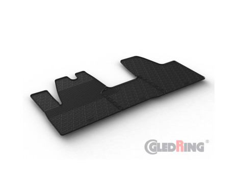 Alfombrillas de goma compatibles con Maxus eDeliver 3 (ev-30) 2020- (perfil G de 3 piezas + clips de montaje)