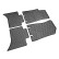 Alfombrillas de goma compatibles con Maxus ET90 Pickup 2022- (4 piezas), Miniatura 3