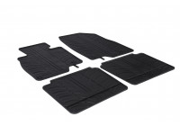 Alfombrillas de goma compatibles con Mazda 6 2012- (Diseño T, 4 piezas + clips de montaje)