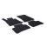 Alfombrillas de goma compatibles con Mercedes GLK X204 2008- (T-Design, 4 piezas + clips de montaje)