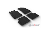 Alfombrillas de goma compatibles con MG ZS 2017 (excepto EV, automático) (perfil en T, 4 piezas)