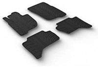 Alfombrillas de goma compatibles con Mitsubishi L200 (Triton) 2015-2019 (4 piezas)