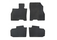 Alfombrillas de goma compatibles con Nissan Leaf (ZE0) 2010-2017 (4 piezas con puntos de montaje)