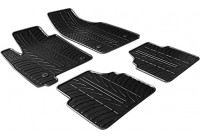 Alfombrillas de goma compatibles con Opel Meriva a partir de 2003 (diseño T, 4 piezas + clips de montaje)