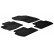 Alfombrillas de goma compatibles con Peugeot 4007 2007- / Citroen C-Cros (4 piezas)