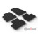 Alfombrillas de goma compatibles con Polestar 2 2019- (perfil en T de 4 piezas + clips de montaje)