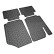 Alfombrillas de goma compatibles con Seres 3 Electric 2021- (4 piezas con puntos de montaje), Miniatura 2