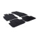 Alfombrillas de goma compatibles con Skoda Octavia III 2013- (T-Design, 4 piezas + clips de montaje)