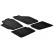 Alfombrillas de goma compatibles con Skoda Roomster / Practic 2007- (T-Design, 4 piezas + clips de montaje)
