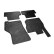 Alfombrillas de goma compatibles con Volkswagen Golf VIII eTSI HB 5 puertas y Variant 2020- (4 piezas + sistema de monta, Miniatura 2