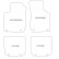 Alfombrillas de terciopelo aptas para Audi A3 1996-2003, 4 piezas, Miniatura 2