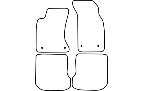 Alfombrillas de terciopelo aptas para Audi A4 1999-2001, Imagen 6