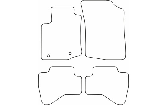 Alfombrillas de terciopelo aptas para Citroën C1 2014-, Imagen 6