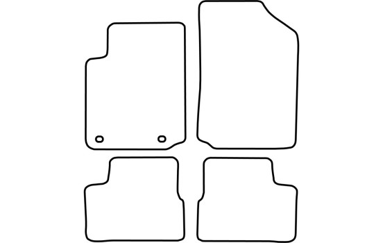 Alfombrillas de terciopelo aptas para Citroën C3 2005-2010, Imagen 6
