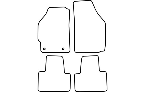 Alfombrillas de terciopelo aptas para Fiat Punto 1993-1999, Imagen 6