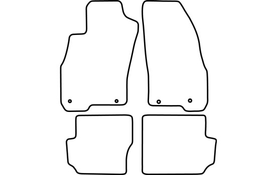 Alfombrillas de terciopelo aptas para Fiat Punto Evo (3 puertas) 2014-, Imagen 6