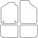 Alfombrillas de terciopelo aptas para Fiat Uno 1983-1994, Miniatura 6