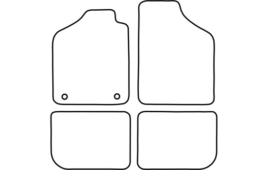 Alfombrillas de terciopelo aptas para Fiat Uno 1983-1994, Imagen 6