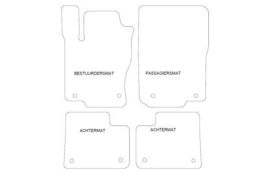 Alfombrillas de terciopelo aptas para Mercedes-Benz GLE W166 2015-, Imagen 2