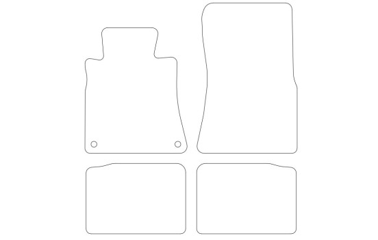 Alfombrillas de terciopelo aptas para Mercedes-Benz SEC W126 4-deli, Imagen 2