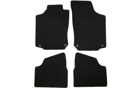 Alfombrillas de terciopelo aptas para Opel Corsa C 2001-2005 4-deli