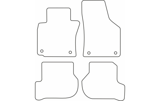 Alfombrillas de terciopelo aptas para Volkswagen Golf, Imagen 6