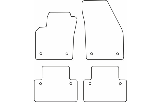 Alfombrillas de terciopelo aptas para Volvo S40/V50 20, Imagen 6