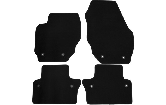 Alfombrillas de terciopelo aptas para Volvo V70/XC70 2007 - 4 piezas