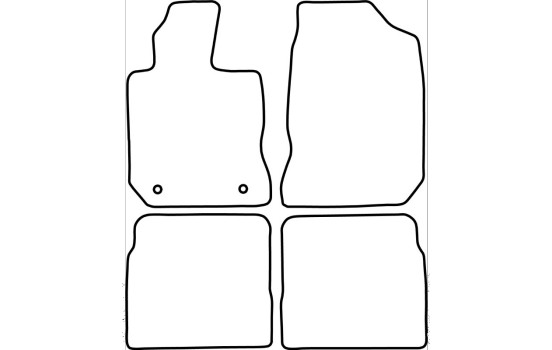 Alfombrillas de terciopelo compatibles con Chrysler PT Cruiser 2000-2010, Imagen 6