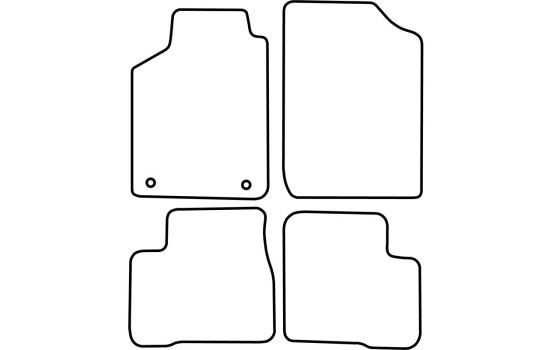 Alfombrillas de terciopelo compatibles con Daihatsu Grand Move 1997-2003, Imagen 6
