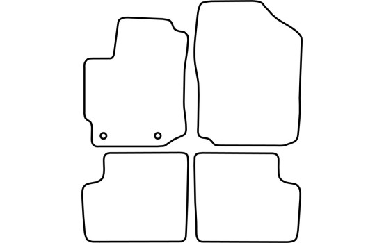 Alfombrillas de terciopelo compatibles con Daihatsu Sirion 2005-2012, Imagen 6