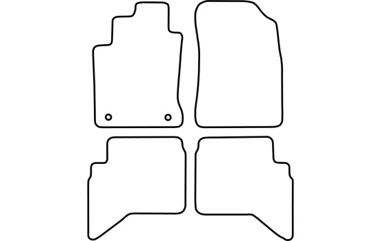 Alfombrillas de terciopelo compatibles con Daihatsu Terios 2006-2010, Imagen 6