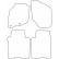 Alfombrillas de terciopelo compatibles con Honda Jazz 2002-2008, Miniatura 6