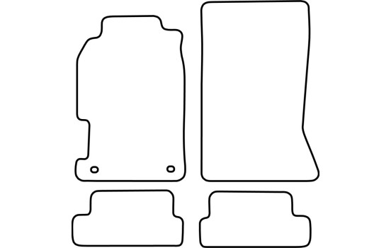 Alfombrillas de terciopelo compatibles con Honda Prelude 1997-2000, Imagen 6
