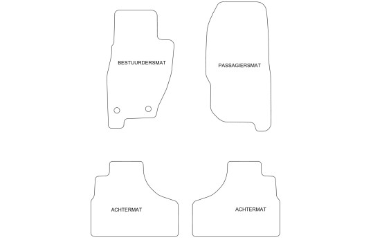 Alfombrillas de terciopelo compatibles con Jeep Cherokee Liberty 2001-4, Imagen 2