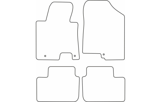 Alfombrillas de terciopelo compatibles con Kia Cee'd 2013-2015, Imagen 6
