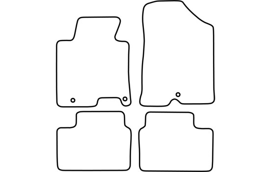 Alfombrillas de terciopelo compatibles con Kia Pro Cee'd 20, Imagen 6