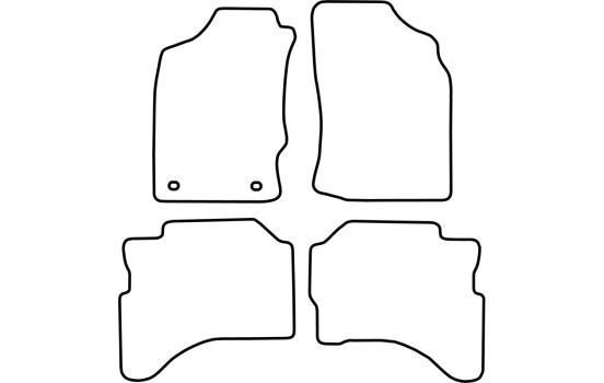 Alfombrillas de terciopelo compatibles con Mitsubishi L200, Imagen 6