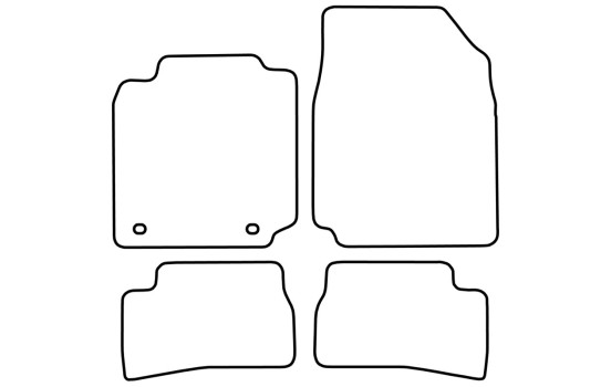 Alfombrillas de terciopelo compatibles con Nissan Micra 200, Imagen 6