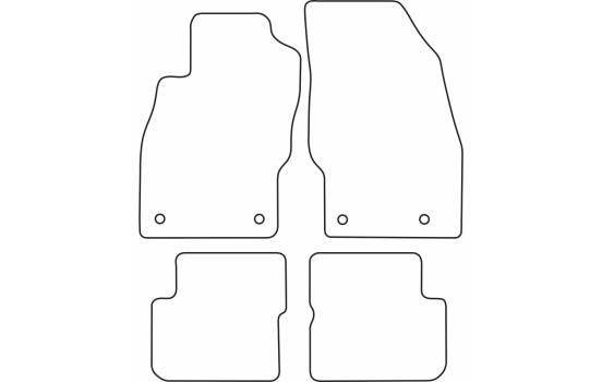 Alfombrillas de terciopelo compatibles con Opel Corsa D 200, Imagen 6